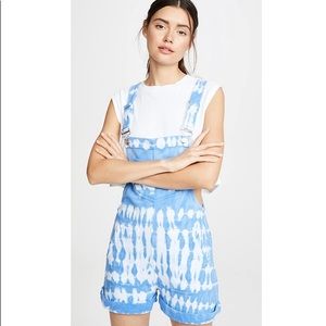NWT Wildfox Ellie tie-dye overalls